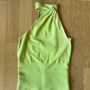 Cache unusual knit top. Hot fall color!